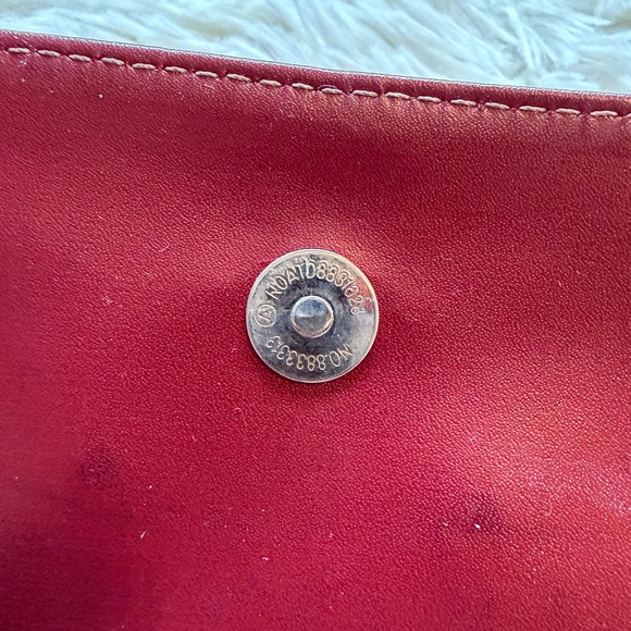 Prada VINTAGE Red Embossed Leather Wallet - Picture 6 of 7